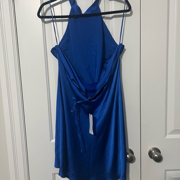 Dynamite Blue Halter Dress - Picture 3 of 4